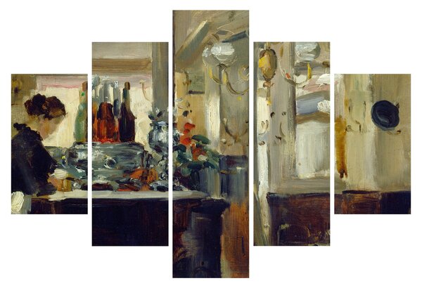 Kép - Style of Edouard Manet, Bon Bock Cafe, reprodukciók (150x105 cm)