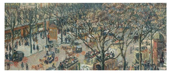 Kép - Camille Pissarro, Boulevard des Italiens, Morning, Sunlight, reprodukciók (120x50 cm)