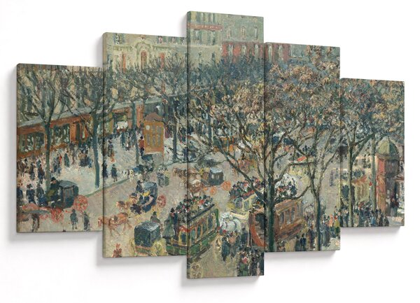 Kép - Camille Pissarro, Boulevard des Italiens, Morning, Sunlight, reprodukciók (150x105 cm)