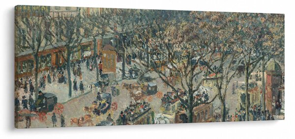 Kép - Camille Pissarro, Boulevard des Italiens, Morning, Sunlight, reprodukciók (120x50 cm)