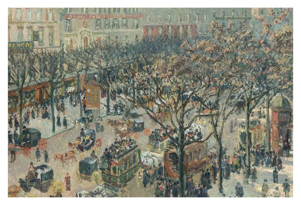 Kép - Camille Pissarro, Boulevard des Italiens, Morning, Sunlight, reprodukciók (90x60 cm)
