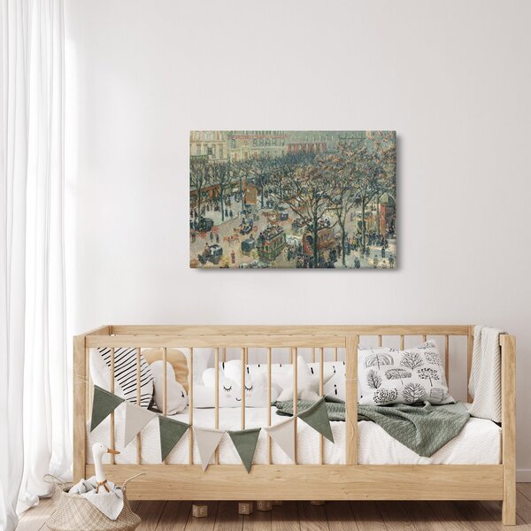 Kép - Camille Pissarro, Boulevard des Italiens, Morning, Sunlight, reprodukciók (90x60 cm)