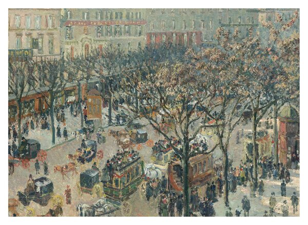 Kép - Camille Pissarro, Boulevard des Italiens, Morning, Sunlight, reprodukciók (70x50 cm)