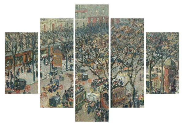 Kép - Camille Pissarro, Boulevard des Italiens, Morning, Sunlight, reprodukciók (150x105 cm)