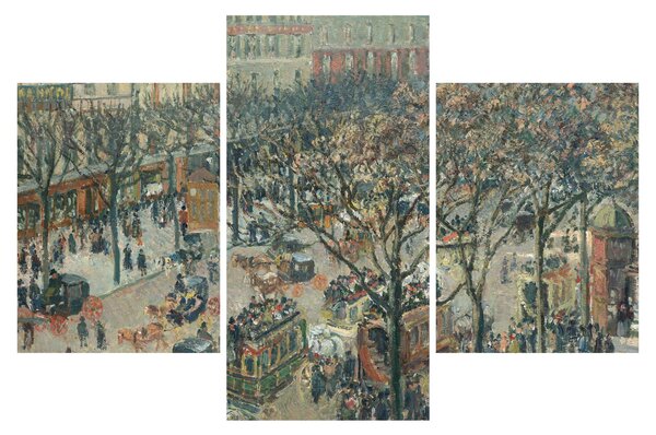 Kép - Camille Pissarro, Boulevard des Italiens, Morning, Sunlight, reprodukciók (90x60 cm)
