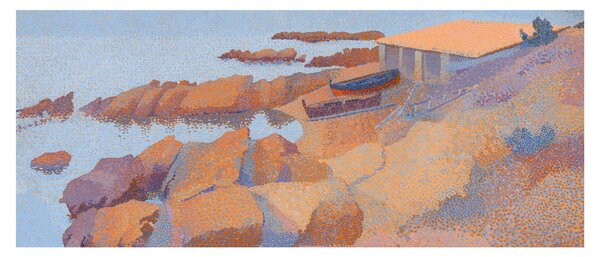 Kép - Henri Edmond Cross, Calanque des Antibois, reprodukciók (120x50 cm)