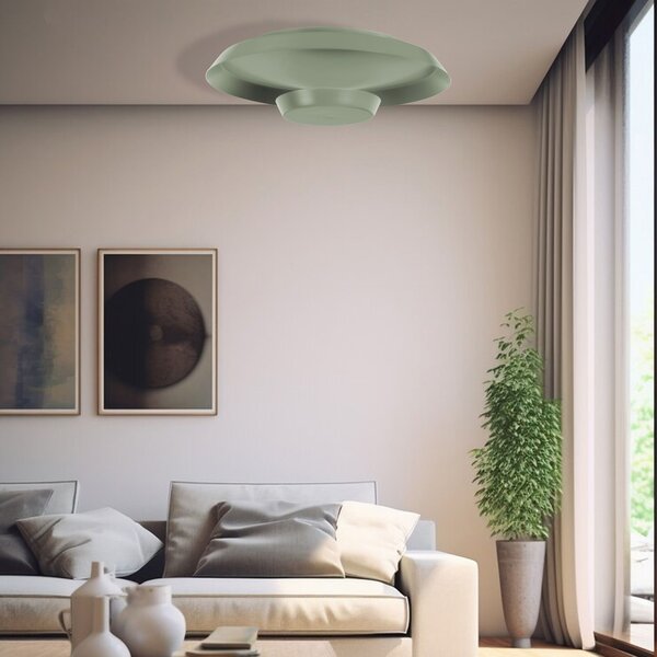Toolight Szerszámlámpa, LED mennyezeti lámpa 40cm, 14W, APP1460, zöld, OSW-04188