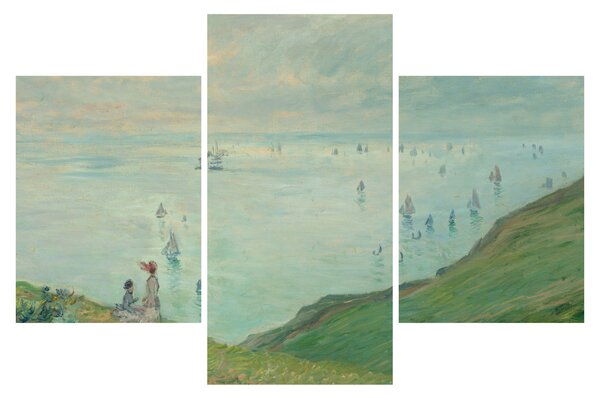 Kép - Henri Fantin-Latour, Cliffs at Pourville, reprodukciók (90x60 cm)