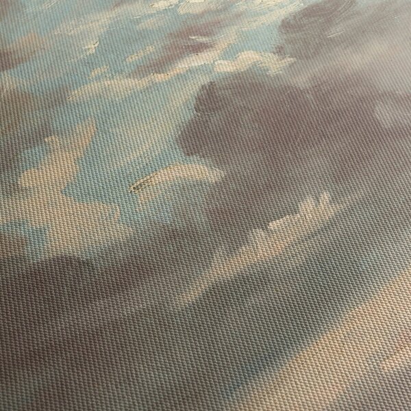 Kép - John Constable, Cloud Study Stormy Sunset, reprodukciók (órával) (90x30 cm)
