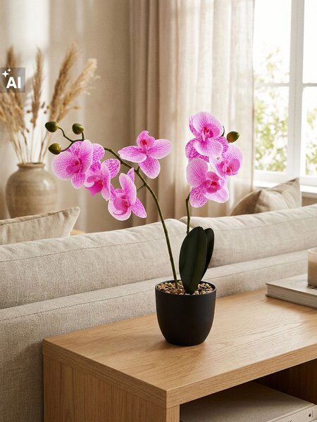 Sinsay - Mesterséges dekoratív orchidea cserépben - levendula