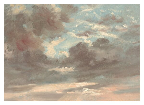 Kép - John Constable, Cloud Study Stormy Sunset, reprodukciók (70x50 cm)