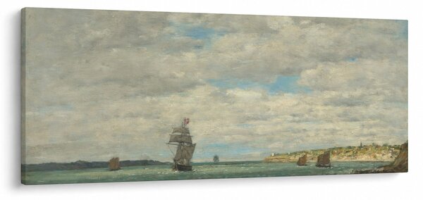 Kép - Eugène Boudin, Coast of Brittany, reprodukciók (120x50 cm)