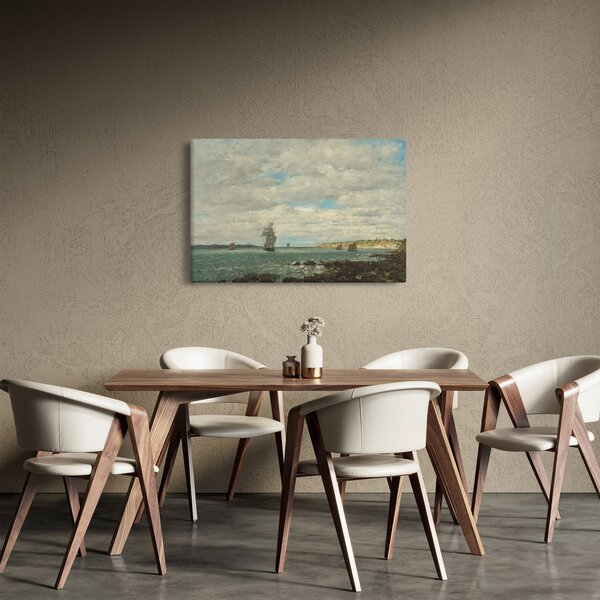 Kép - Eugène Boudin, Coast of Brittany, reprodukciók (90x60 cm)