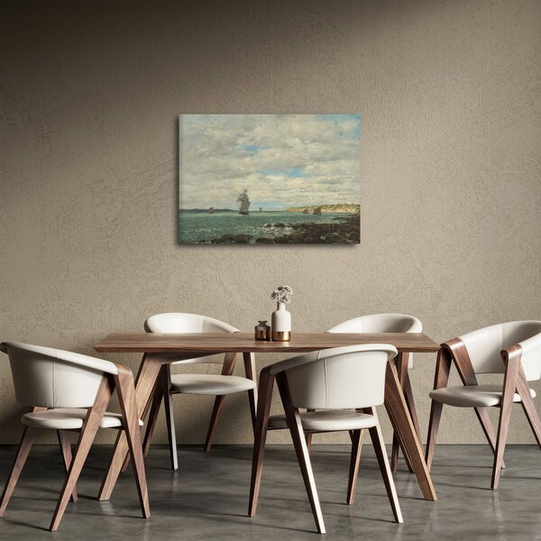 Kép - Eugène Boudin, Coast of Brittany, reprodukciók (70x50 cm)