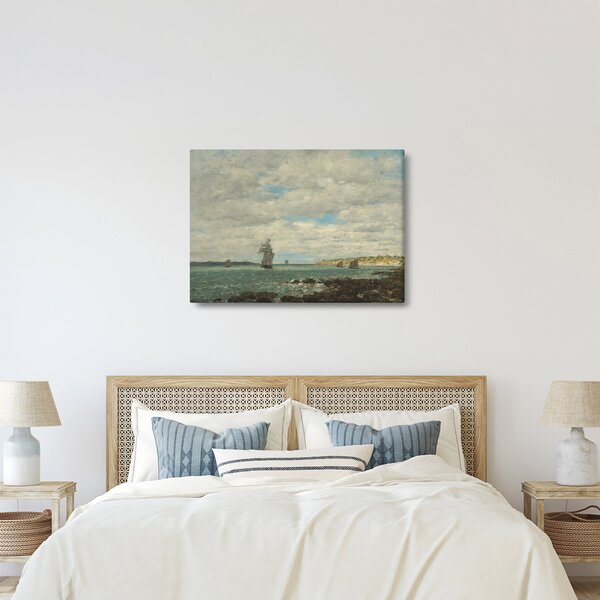 Kép - Eugène Boudin, Coast of Brittany, reprodukciók (70x50 cm)