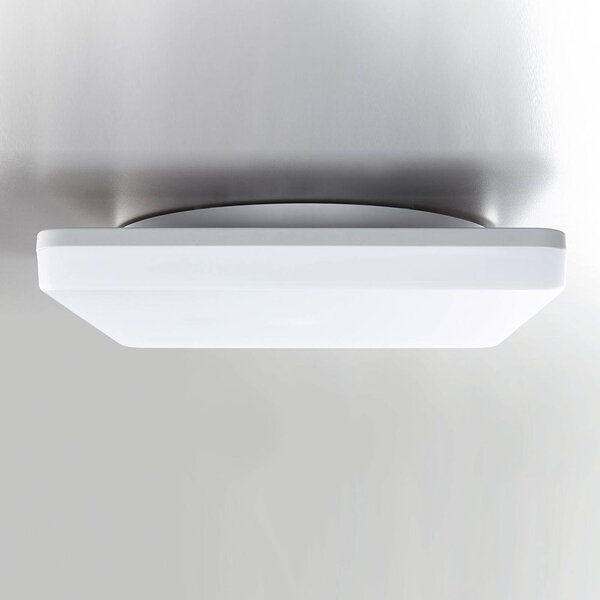 Heitronic LED lámpa Pronto, szögletes, 33 x cm, Fehér / opál, Műanyag, Modern
