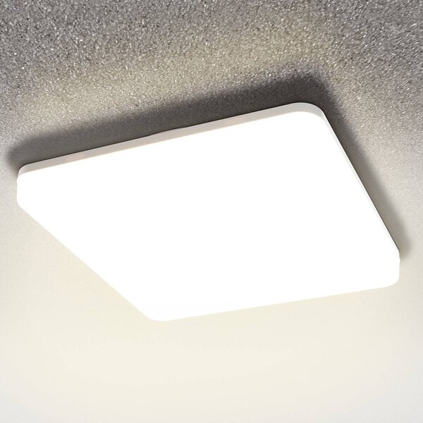 Heitronic LED lámpa Pronto, szögletes, 33 x cm, Fehér / opál, Műanyag, Modern
