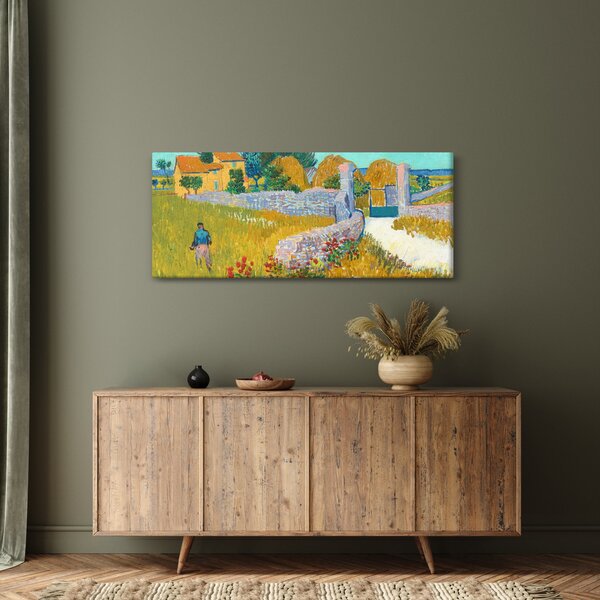 Kép - Vincent van Gogh, Farmhouse in Provence, reprodukciók (120x50 cm)
