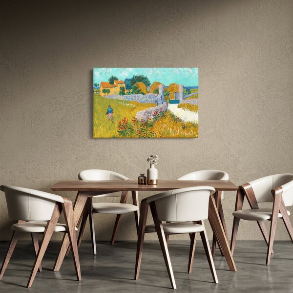 Kép - Vincent van Gogh, Farmhouse in Provence, reprodukciók (90x60 cm)