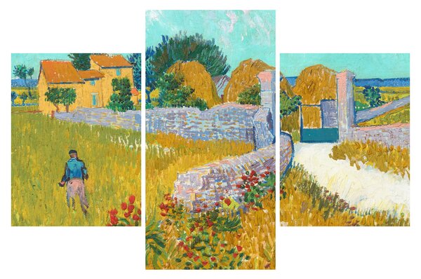 Kép - Vincent van Gogh, Farmhouse in Provence, reprodukciók (90x60 cm)