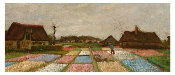 Kép - Vincent van Gogh, Flower Beds in Holland, reprodukciók (120x50 cm)