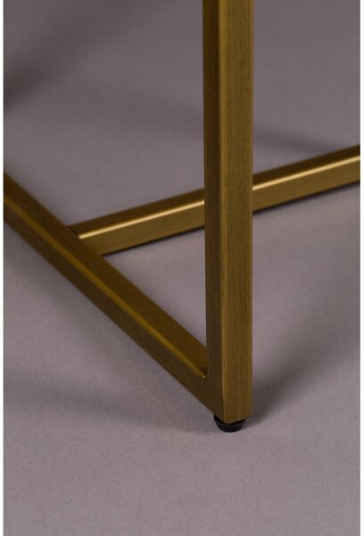Sötét natúr színű konzolasztal akácfa dekorral 45x120 cm Class – Dutchbone