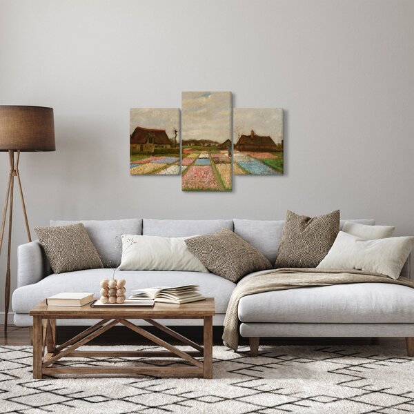 Kép - Vincent van Gogh, Flower Beds in Holland, reprodukciók (90x60 cm)