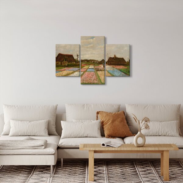 Kép - Vincent van Gogh, Flower Beds in Holland, reprodukciók (90x60 cm)