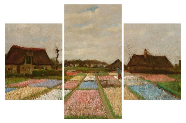 Kép - Vincent van Gogh, Flower Beds in Holland, reprodukciók (90x60 cm)