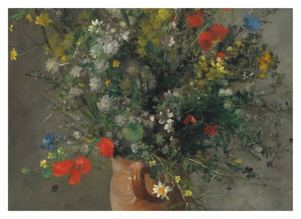 Kép - Auguste Renoir, Flowers in a Vase, reprodukciók (70x50 cm)