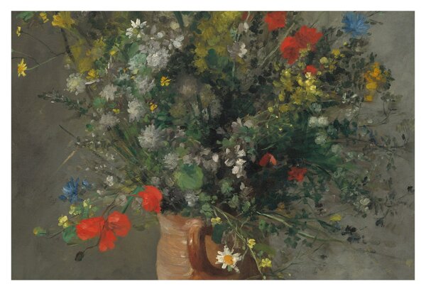 Kép - Auguste Renoir, Flowers in a Vase, reprodukciók (90x60 cm)