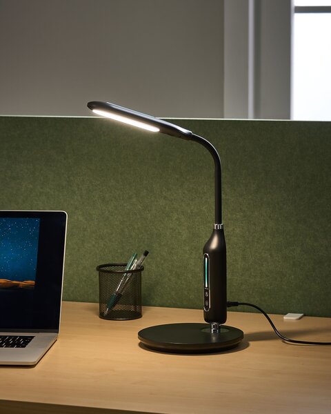 LED asztali lámpa CYGNUS Dimmer funkcióval Fém Fekete