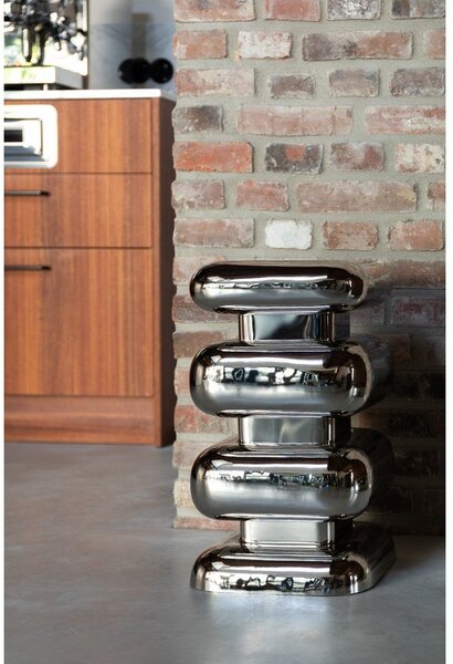 Fém tárolóasztal 29x29 cm Stubby – Dutchbone