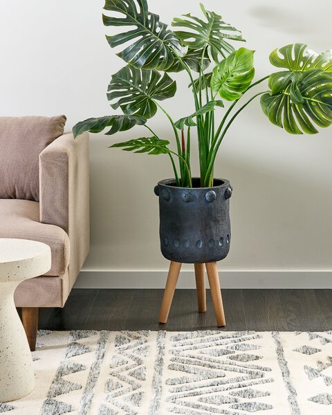 Magasított virágállvány BRUNNERA 24 cm Grafitszürke