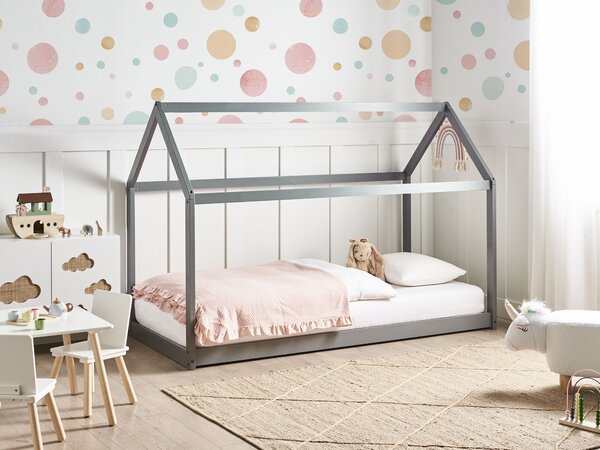 Gyerekágy Ház Fenyő TOSSE 90 x 200 cm Szürke