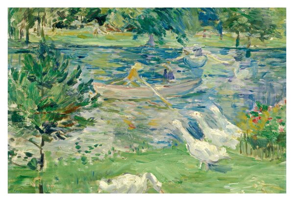 Kép - Berthe Morisot, Girl in a Boat with Geese, reprodukciók (90x60 cm)