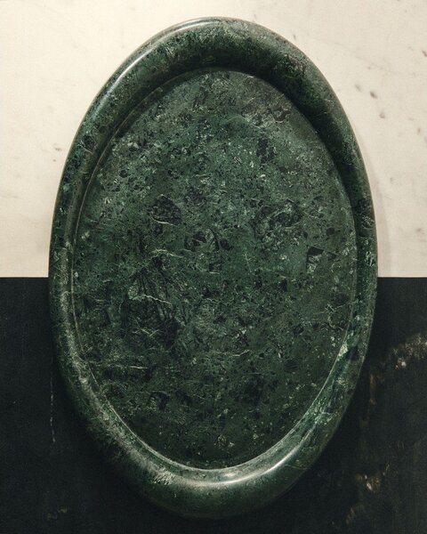 Márvány dekoratív tálca 28x43 cm Lenorel – Kave Home
