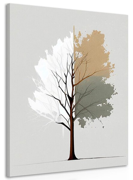 Kép minimalista többszínű fa