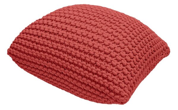 Piros kötött puff Knit – Bonami Essentials