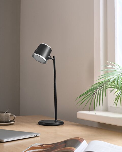 Vezeték nélküli LED asztali lámpa LIBRA Dimmer funkcióval Fekete