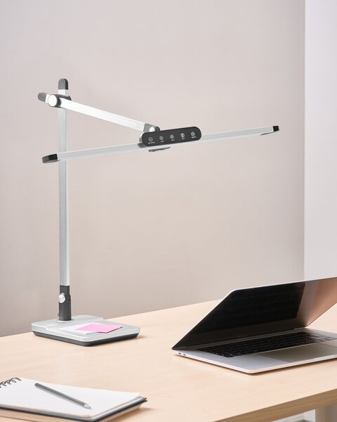 LED asztali lámpa SERPENS Dimmer funkcióval Ezüst
