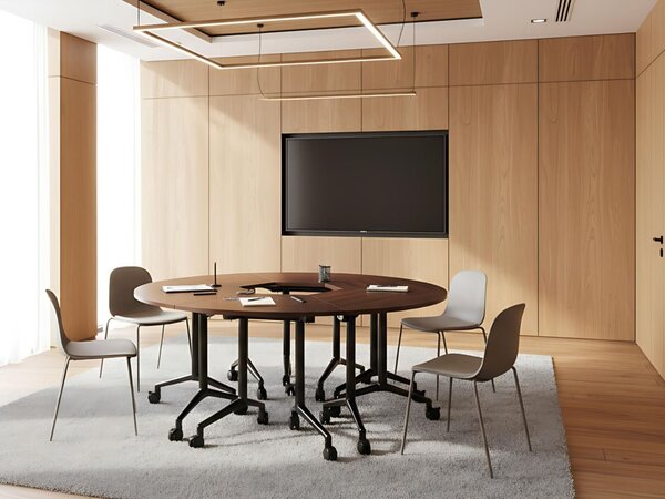 Összecsukható sarok íróasztal modul CAVI 90 cm x 64 cm Sötétbarna