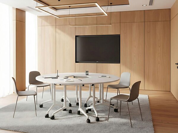 Összecsukható sarok íróasztal modul CAVI 90 cm x 64 cm Fehér