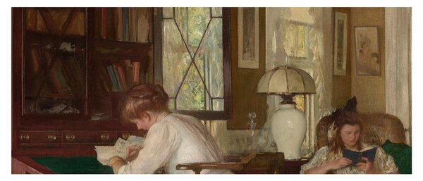 Kép - Edmund Tarbell, Josephine and Mercie, reprodukciók (120x50 cm)