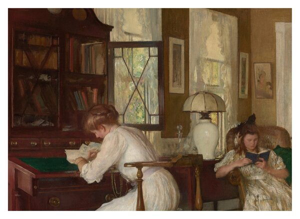 Kép - Edmund Tarbell, Josephine and Mercie, reprodukciók (70x50 cm)