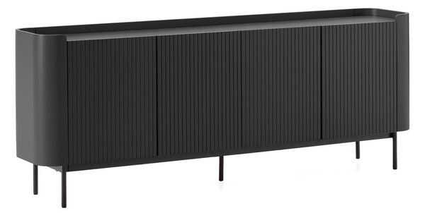 Fekete komód 200x80x40 cm Willa – MOME