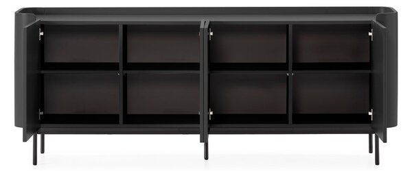Fekete komód 200x80x40 cm Willa – MOME