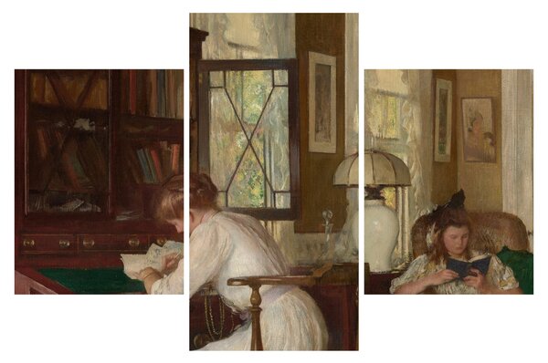 Kép - Edmund Tarbell, Josephine and Mercie, reprodukciók (90x60 cm)
