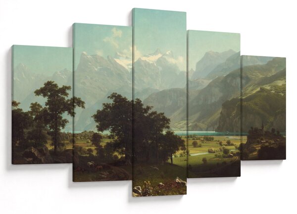 Kép - Albert Bierstadt, Lake Lucerne, reprodukciók (150x105 cm)