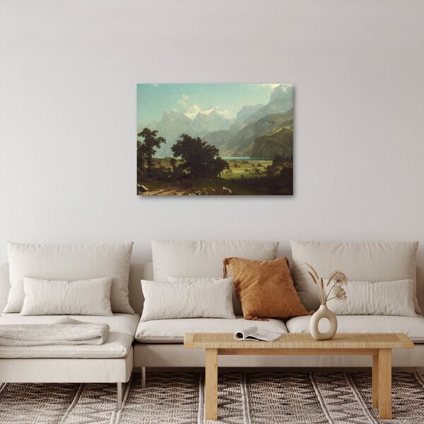 Kép - Albert Bierstadt, Lake Lucerne, reprodukciók (70x50 cm)